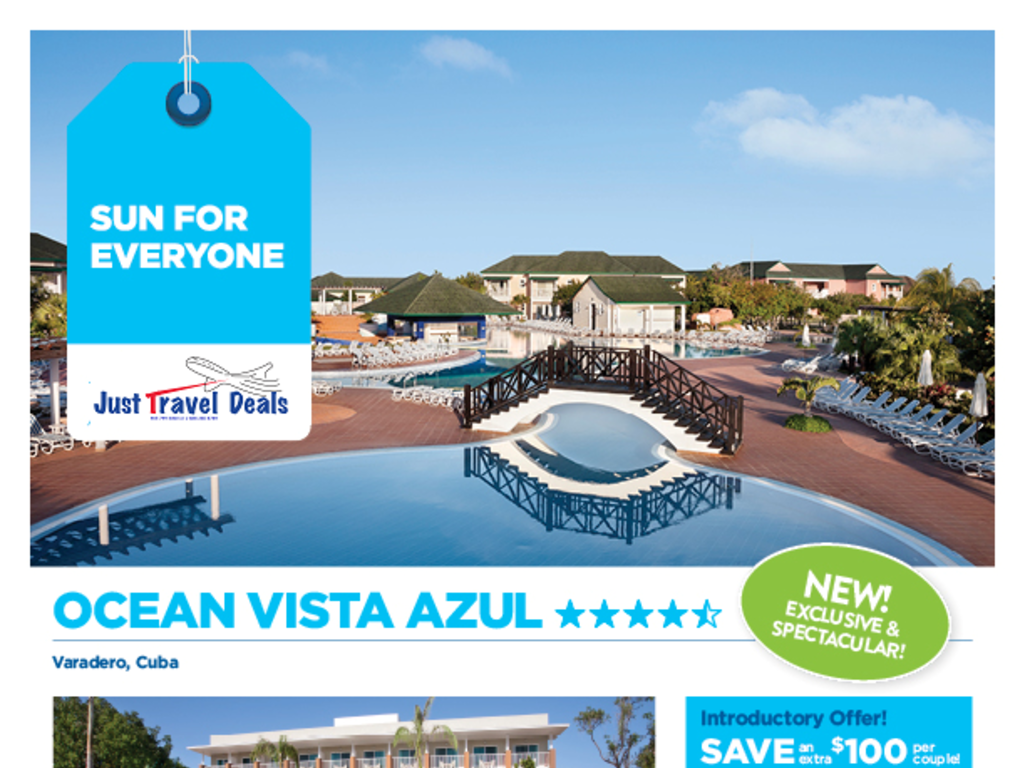 New & Exclusive! Ocean Vista Azul in Varadero1024 x 768