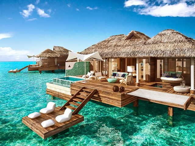 Over the water bungalows - the perfect romantic getaway