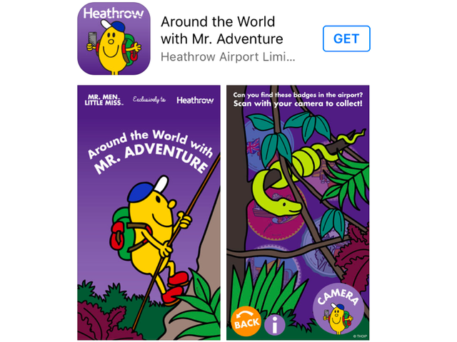 App-Happy Kids at Heathrow with New Travel-Themed Mr. Men Characters